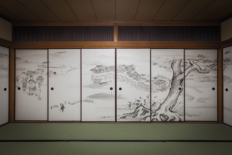 山口高志 (中央美術協会)　油彩画『万座温泉風景 No.B』1962年制作 山口高志 (中央美術協会) 油彩画『万座温泉風景 No.B』1962年制作