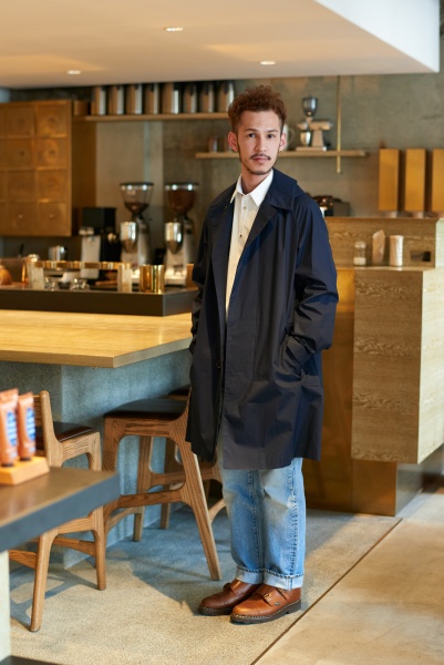 セール！Phlannel bloom&brunch コート ネイビー BLOOM&BRANCH