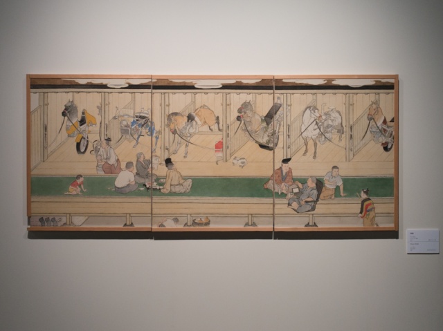 山口晃　縮小屏風〈厩圖〉　ミニ屏風 縮小屏風〈厩圖〉山口晃京都便利堂オンラインショップ