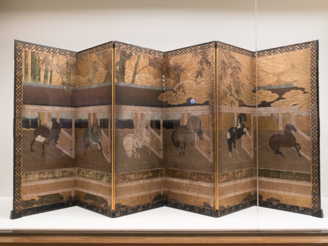 山口晃　縮小屏風〈厩圖〉　ミニ屏風 山口晃 縮小屏風〈厩圖〉 ミニ屏風 - メルカリ